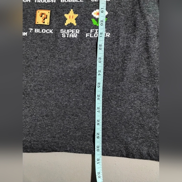 Super Mario Brothers Mens T-Shirt Classic Pixel 8 Bit Named Characters Size XL - Picture 7 of 10